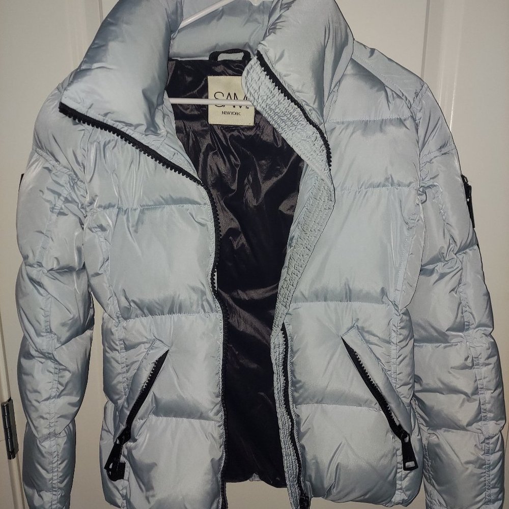 SAM. New York Blue Down Puffer Freestyle Jacket Coat